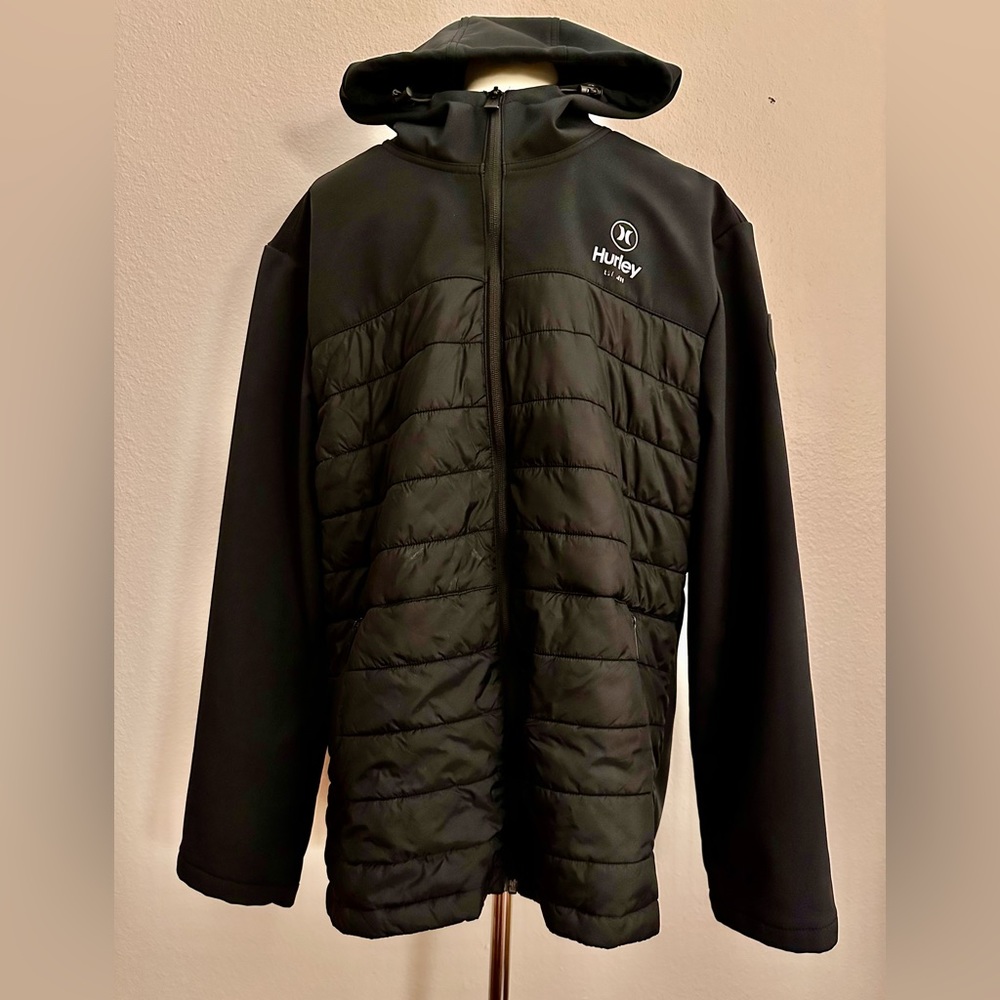 Hurley Men's Wind Resistant Jacket Black XL